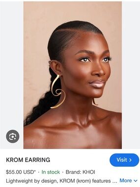 KHO Krom Sculptural Drop Earrings - Gold
